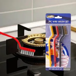 Gas Stove Kitchen Cleaning Brush Set (3 Pcs)